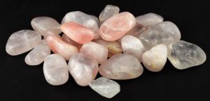 Rose Quartz tumbled stones -  1 lb