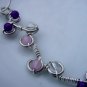 Love & Well-Being Pendant, Amethyst, Rose Quartz, Quartz Crystal Wire Wrapped, Mother's Day Gift
