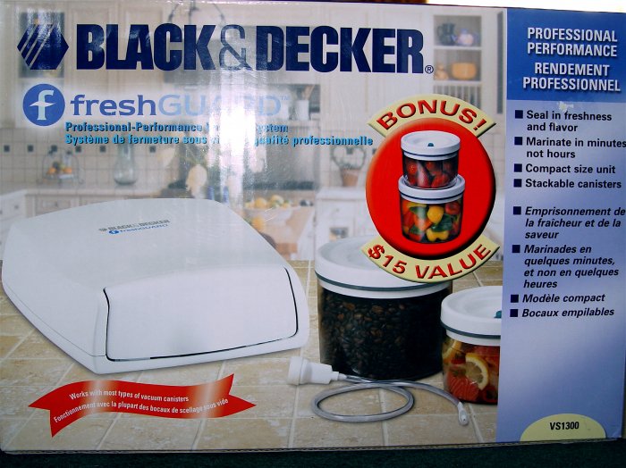 FOOD VACUUM SEALER FRESHGUARD BLACK & DECKER (NIB)