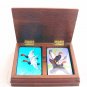 DUCK GOOSE Playing Cards - Two Decks in Wooden Box