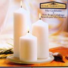 CANDLEHOLDER SET - PILLAR w/ 3 candles by Indiana Glass