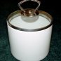 CANNISTER SET  (3 pcs) - Glazed earthenware - (NIB)