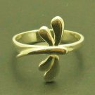 925 Sterling Silver  Band  with Dragonfly - Size 9  (R212)