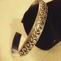 Silver Cuff Bracelet w/Heart pattern