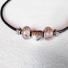 Murano Glass Beads with Mom Bead/charm Great gift for Mom