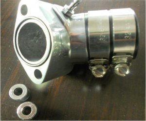 GY6 125cc alloy carburetor connecting pipe