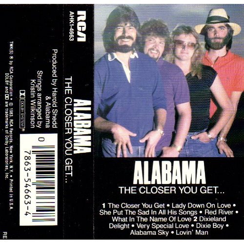 Alabama The Closer You Get Cassette Tape