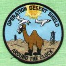 OPERATION DESERT SHIELD MILITARY CAMPAIGN PATCH CAMEL!