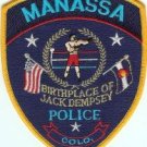 Manassa Colorado Police Patch Home of Jack Dempsey