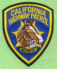 California Highway Patrol Mounted Division Police Patch