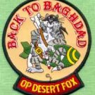OPERATION DESERT FOX F-14 TOMCAT MILITARY AIRCRAFT PATCH