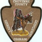 Cheyenne County Sheriff Colorado Police Patch