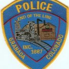 Granada Colorado Police Patch Locomotive