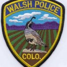 Walsh Colorado Police Patch