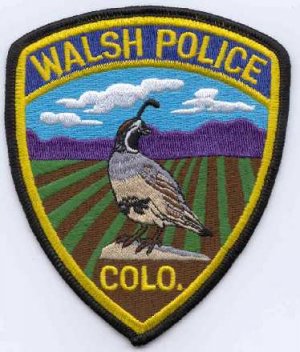 Walsh Colorado Police Patch