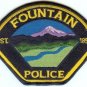 Fountain Colorado Police Patch