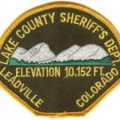 Lake County Sheriff Colorado Police Patch