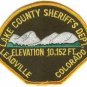 Lake County Sheriff Colorado Police Patch