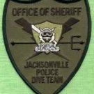 Jacksonville County Sheriff Florida Police Dive Team Patch