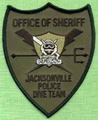 Jacksonville County Sheriff Florida Police Dive Team Patch