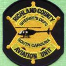 Richland County Sheriff South Carolina Helicopter Air Unit Police Patch