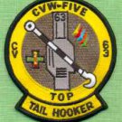 U.S. Navy CVW-5 Top Tail Hooker Naval Aircraft Patch U.S. Navy CVW-5 Top Tail Hooker Naval Aircraft Patch