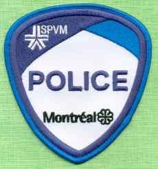 Montreal Quebec CANADA Police Patch