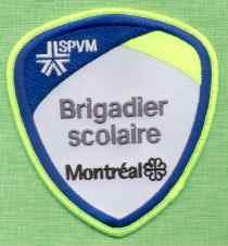 Montreal Quebec CANADA Police Patch Brigadier Scolaire