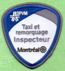 Montreal Quebec CANADA Police Patch Taxi et Remorquage
