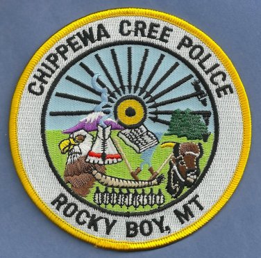 Chippewa Cree Montana Tribal Police Patch