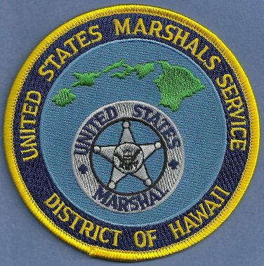 United States Marshal Hawaii Police Patch