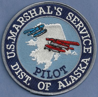United States Marshal Alaska Pilot Police Patch