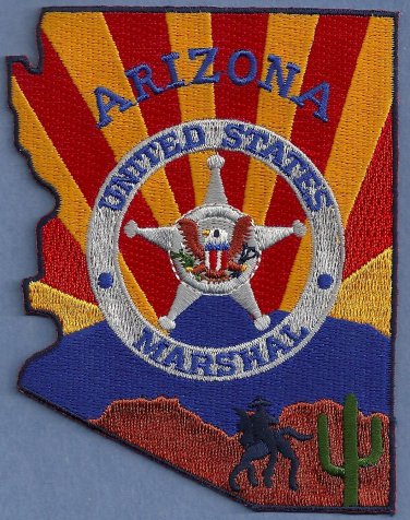 United States Marshal Arizona Police Patch
