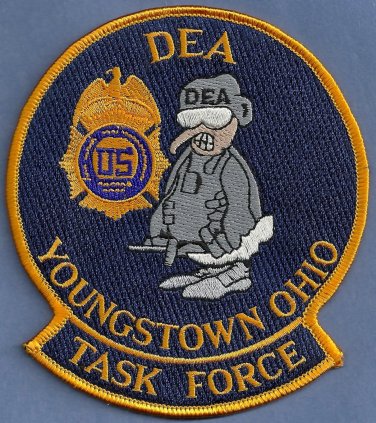 DEA Youngstown Ohio Task Force Police Patch