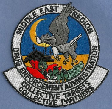 DEA Middle East Region Police Patch
