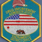 DEA Sacramento California District Office Police Patch