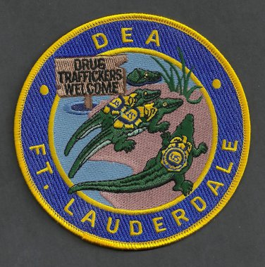 DEA Fort Lauderdale Florida District Office Police Patch