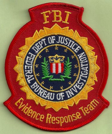 FBI Federal Bureau of Investigation Evidence Response Team Patch