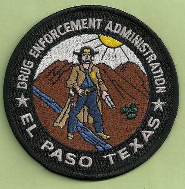 DEA Drug Enforcement Administration El Paso Texas Police Patch