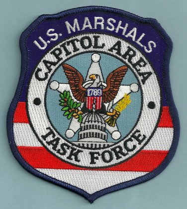 United States Marshal Capitol Area Task Force Police Patch