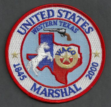 United States Marshal Western Texas Waco Police Patch