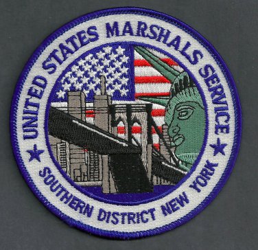 United States Marshal Southern District New York Police Patch