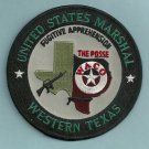 United States Marshal Western Texas Posse Police Patch United States Marshal Western Texas Posse Police Patch