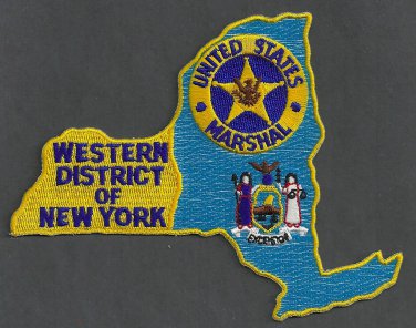 United States Marshal New York Western District Police Patch