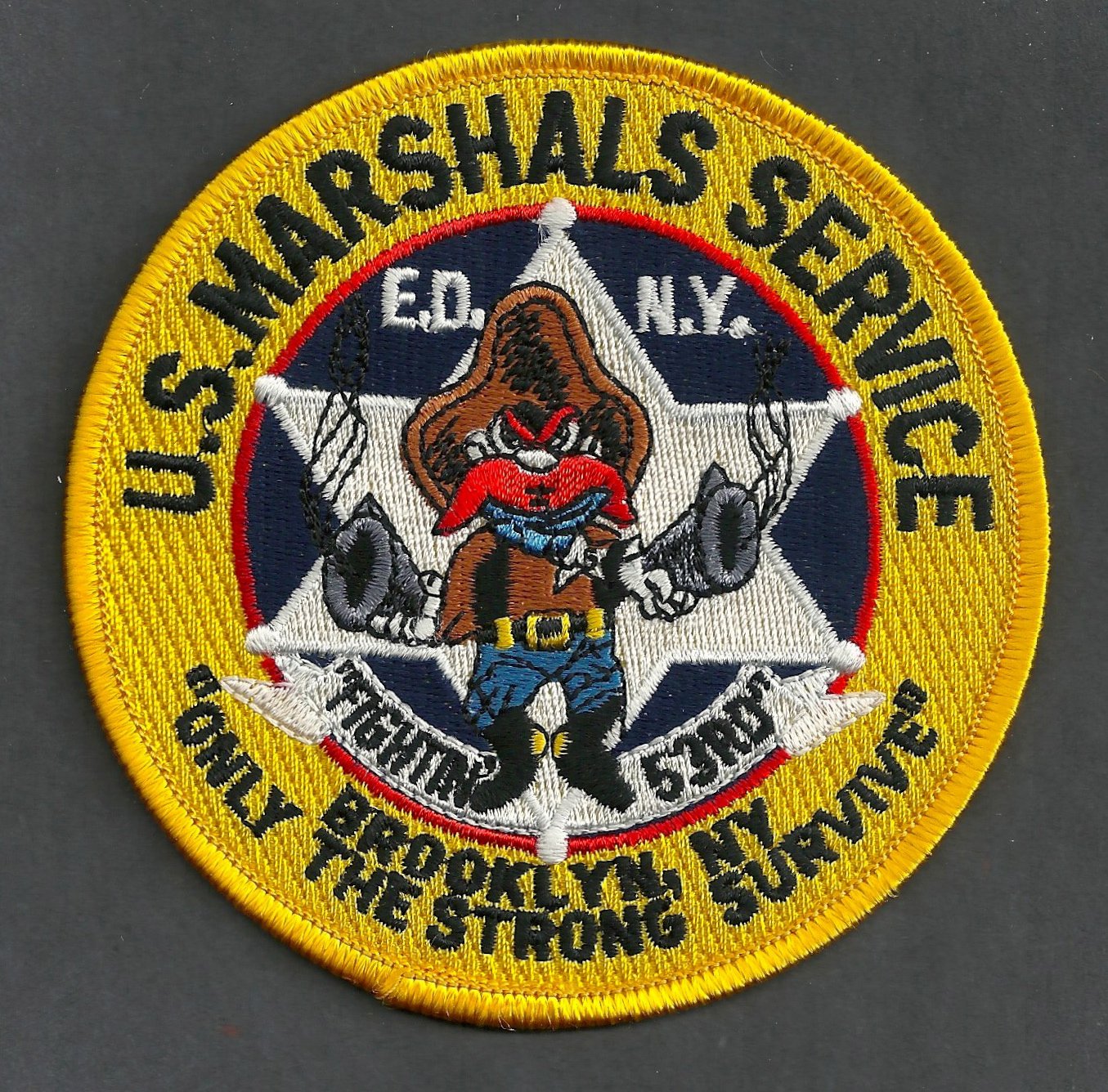 United States Marshal East District Brooklyn New York Police Patch