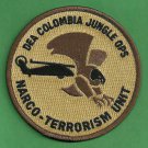 DEA Colombia Narco Terrorism Task Force Police Patch
