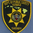 Hawaii State Department of Public Safety Sheriff Police Patch