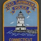 Old Saybrook Connecticut Police Patch Lighthouse