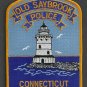 Old Saybrook Connecticut Police Patch Lighthouse