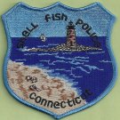 Shell Fish Connecticut Police Patch Lighthouse